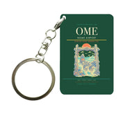 Thumbnail for Nome Airport (OME) design on dark green key chain