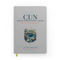 Thumbnail for Cancún International Airport (CUN) design on light gray notebook
