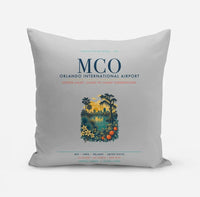 Thumbnail for Orlando International Airport (MCO) design on light gray pillow