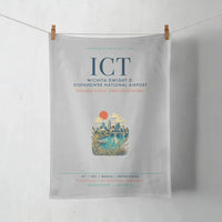 Thumbnail for Wichita Dwight D. Eisenhower National Airport (ICT) design on light gray towel