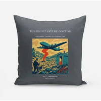 Thumbnail for VINTAGE G4348 - The High Pasture Doctor - Designed Pillows design on gray