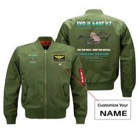 Thumbnail for Autel EVO II Dual 640T V3 design on green bomber with custom name badge