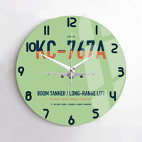 Thumbnail for Boeing KC-767A design on light green no frame wall clock