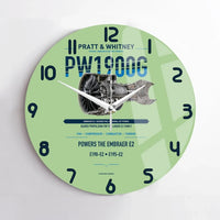 Thumbnail for PW1900G design on light green no frame wall clock