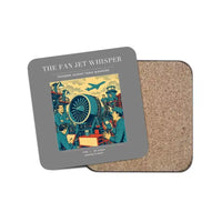 Thumbnail for The Fan Jet Whisper - Designed Coasters design on gray 1-piece