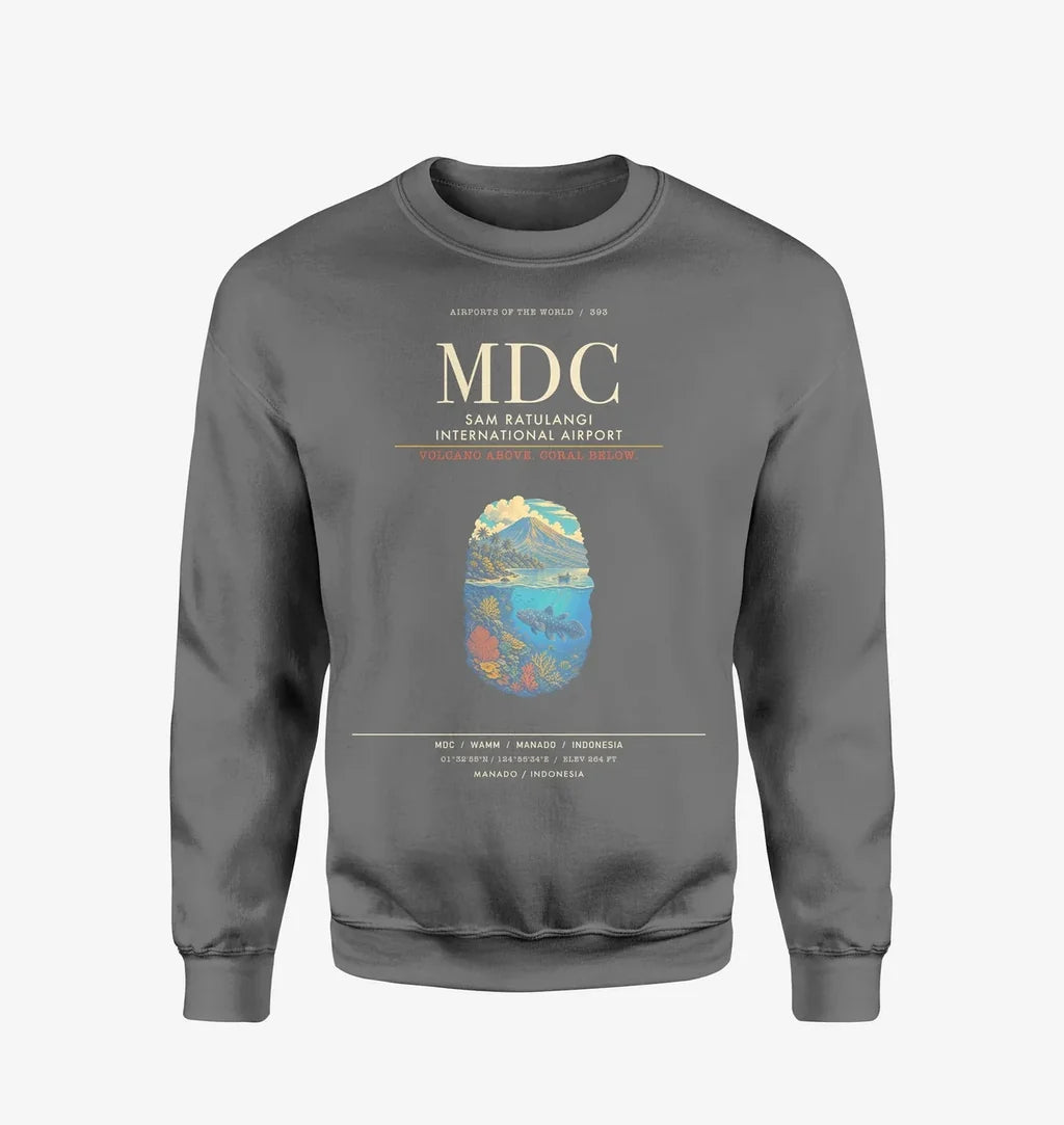 Sam Ratulangi International Airport MDC Sweatshirt - Gray