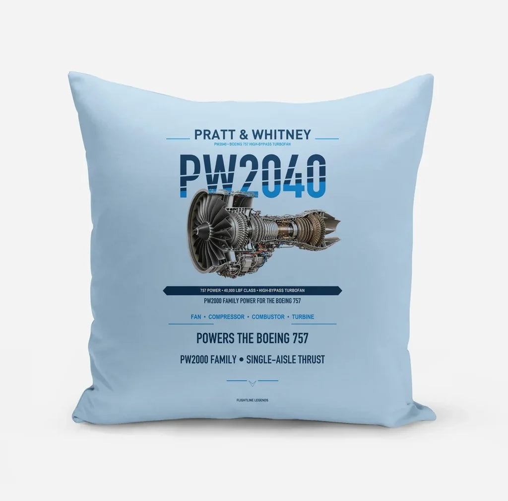 PW2040 design on light blue pillow