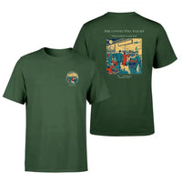 Thumbnail for VINTAGE G4088 - The Connecting Flight - Double-Side T-Shirt design on darkgreen double side t shirt