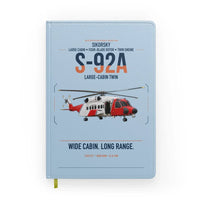 Thumbnail for Sikorsky S-92A design on light blue notebook