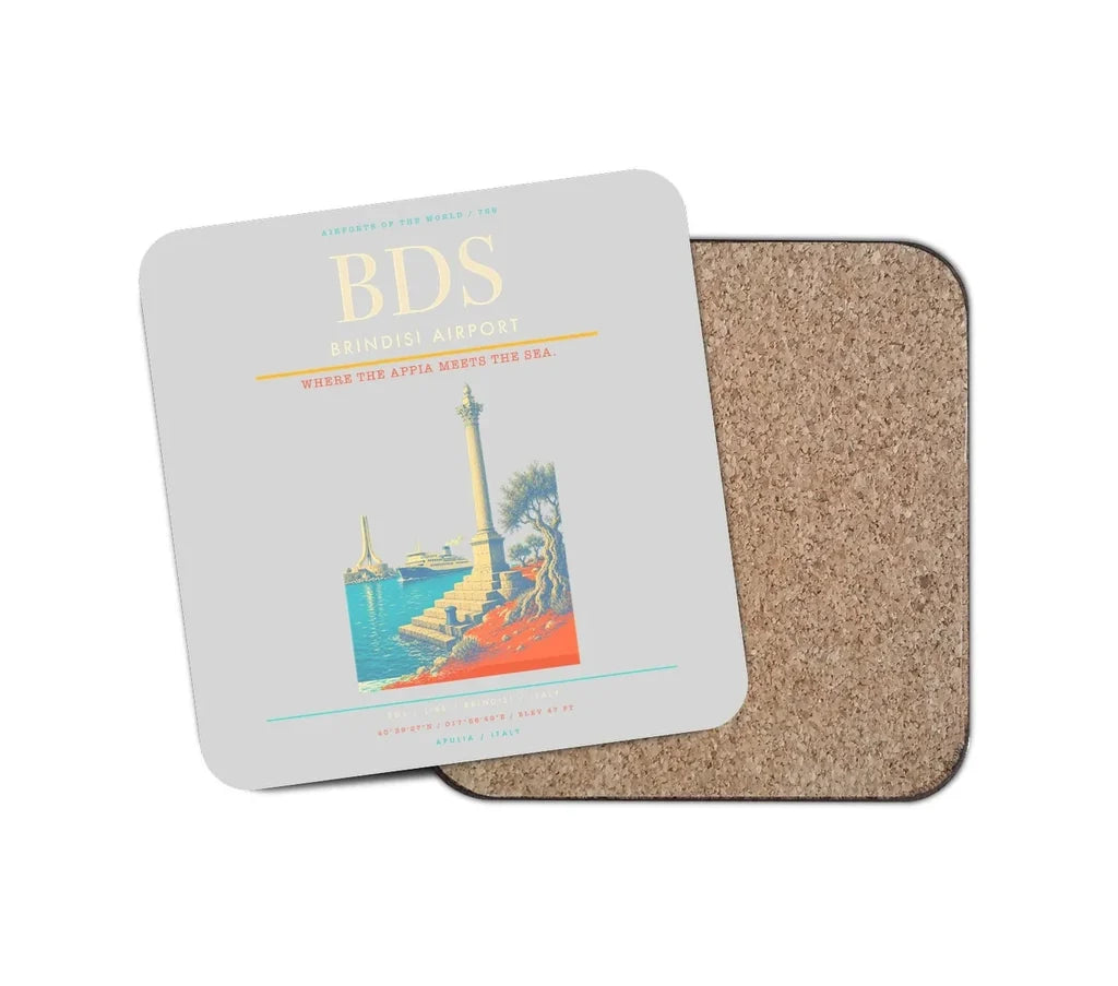 Brindisi Airport BDS Coaster 1-Piece - Light Gray