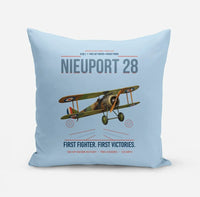 Thumbnail for Nieuport 28C.1 design on light blue pillow