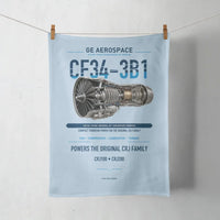 Thumbnail for CF34-3B1 design on light blue towel