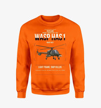 Thumbnail for Westland Wasp HAS1 design on orange sweatshirt