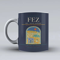 Thumbnail for - Saiss Airport FEZ Mug design on dark blue fes