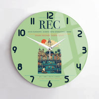 Thumbnail for Recife Guararapes (REC) design on light green no frame wall clock