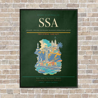 Thumbnail for Salvador - Deputado Luis Eduardo Magalhaes International Airport SSA - Canvas Framed - Dark Green