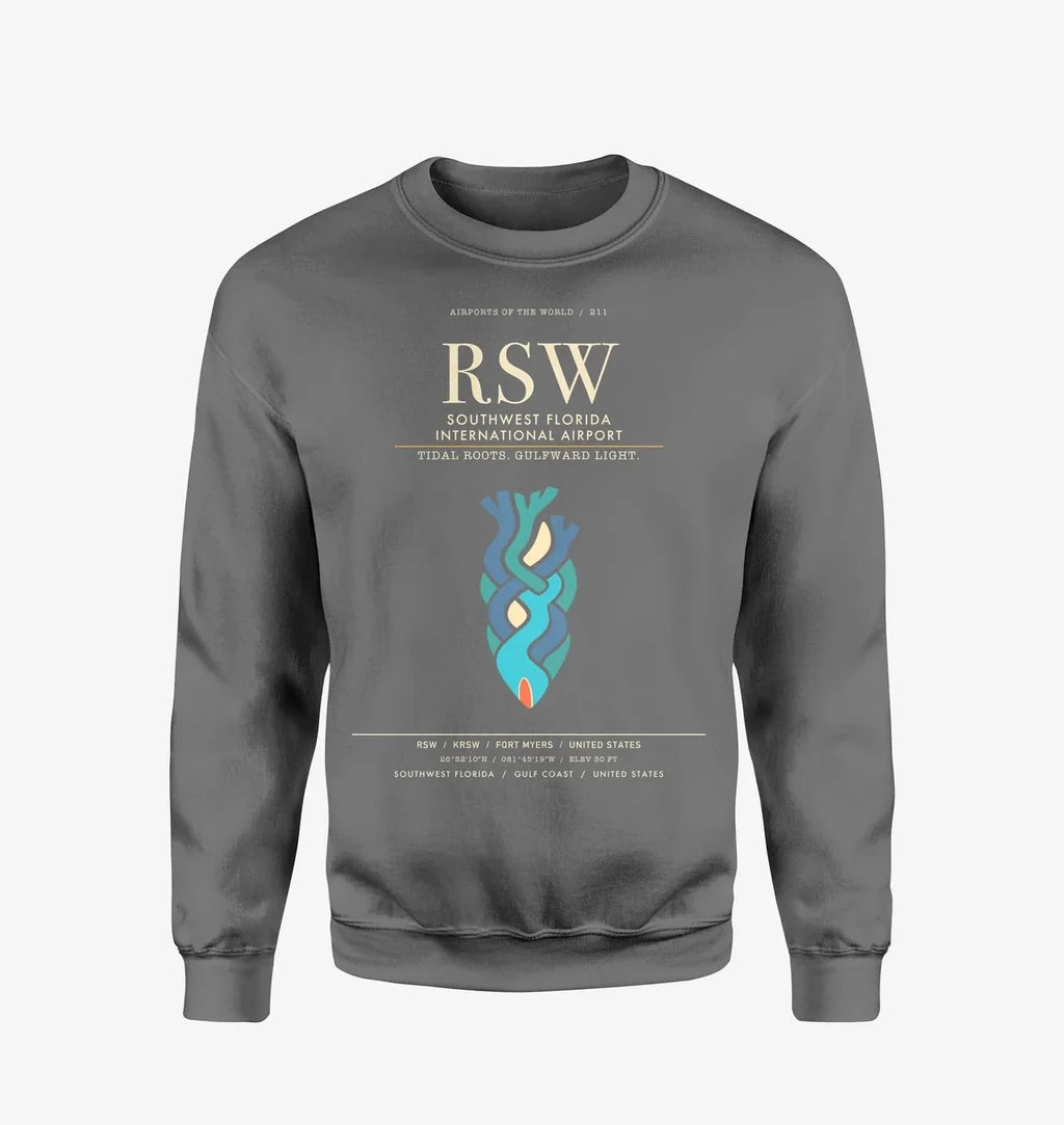 Southwest Florida International Airport RSW Sweatshirt - Gray