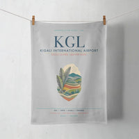 Thumbnail for Kigali International Airport (KGL) design on light gray towel