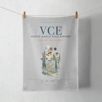 Thumbnail for Venice Marco Polo Airport (VCE) design on light gray towel