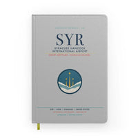 Thumbnail for Syracuse Hancock International Airport (SYR) design on light gray notebook