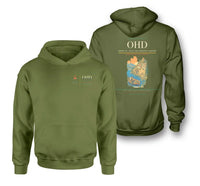 Thumbnail for Ohrid St. Paul the Apostle Airport (OHD) design on green army double-side hoodie