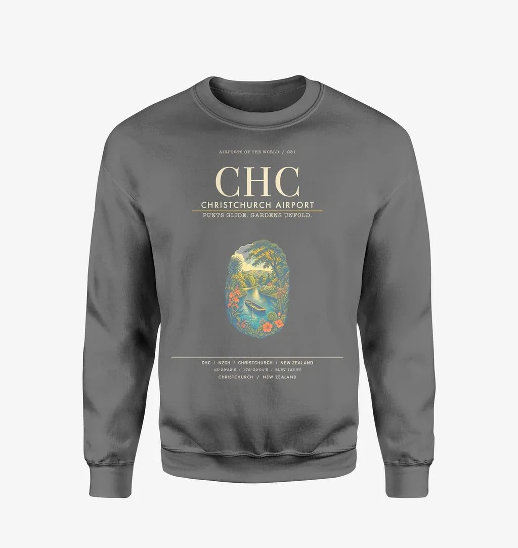 Christchurch Airport CHC Sweatshirt - Gray
