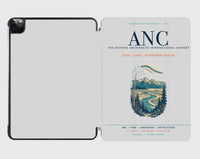 Thumbnail for Ted Stevens Anchorage International Airport (ANC) design on light gray ipad tablet case