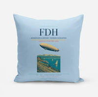 Thumbnail for Bodensee-Airport Friedrichshafen (FDH) design on light blue pillow