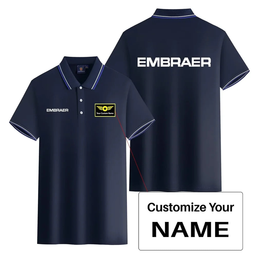 Customisable Embraer Polo Shirt - view 5