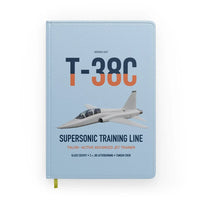 Thumbnail for T-38C Talon design on light blue notebook