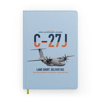 Thumbnail for C-27J Spartan design on light blue notebook