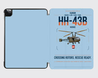 Thumbnail for Kaman HH-43B Huskie design on light blue ipad tablet case