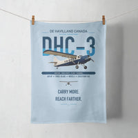 Thumbnail for DHC-3 Otter design on light blue towel