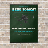Thumbnail for Inspired Flight IF800 Tomcat vertical canvas print - framed - dark green background