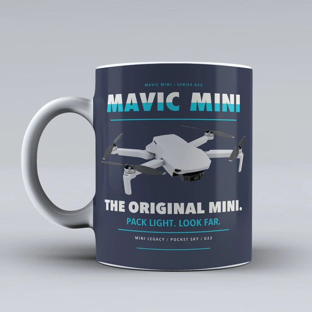 Mavic Mini Mug design on dark blue dji
