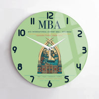 Thumbnail for Moi International Airport (MBA) design on light green no frame wall clock