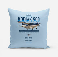 Thumbnail for Daher Kodiak 900 design on light blue pillow
