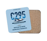 Thumbnail for Airbus C295 MPA/ASW design on light blue 1 piece coaster