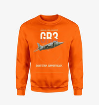 Thumbnail for Hawker Siddeley Harrier GR3 design on orange sweatshirt