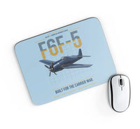 Thumbnail for F6F-5 Hellcat design on light blue rectangle mouse pad