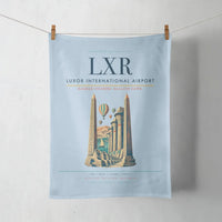 Thumbnail for Luxor International Airport (LXR) design on light blue towel