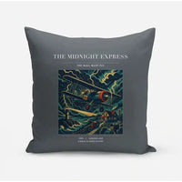 Thumbnail for VINTAGE G4033 - The Midnight Express - Designed Pillows design on gray
