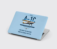 Thumbnail for Aviat Husky A-1C-180 design on light blue MacBook case