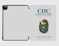 Thumbnail for Christchurch Airport (CHC) design on light gray ipad tablet case
