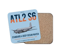 Thumbnail for Atlantique 2 Standard 6 design on light blue 1 piece coaster