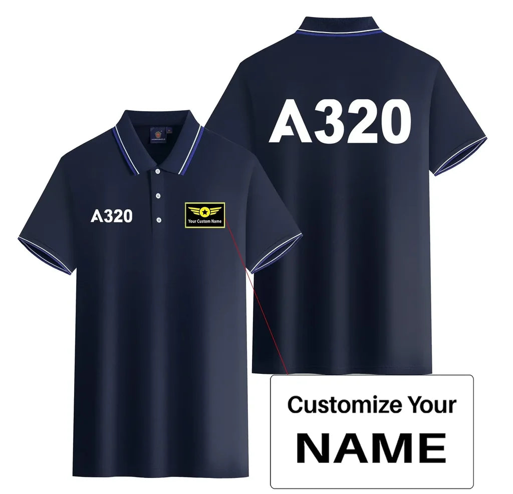 Customisable Airbus A320 Polo Shirt - view 5