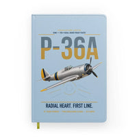 Thumbnail for P-36A Hawk design on light blue notebook