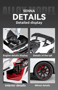 Thumbnail for 1:24 Realistic Alloy Sports Car Model - view 7
