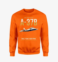 Thumbnail for A-37B Dragonfly design on orange sweatshirt