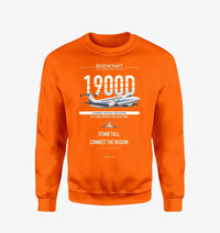 Thumbnail for Beechcraft 1900D design on orange sweatshirt